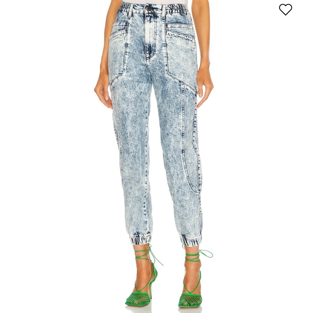 Retrofête Myla Jean Women’s Size 26 | Acid Wash Tapered Denim Pants